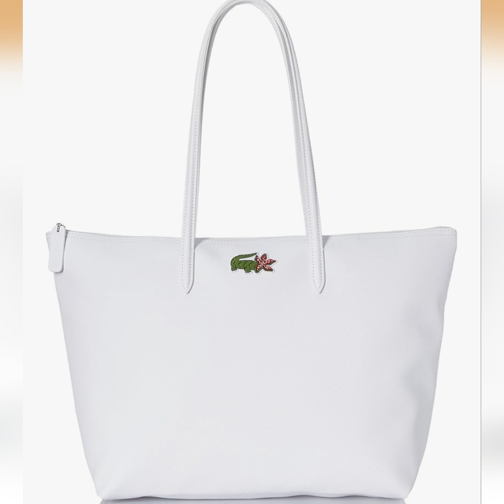 Lacoste X Stranger Things Classic White Tote Bag